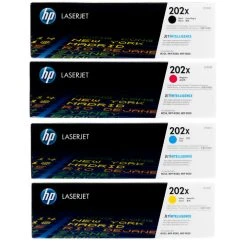 New ???? HP 202X SET | CF500X, CF501X, CF502X, CF503X | Original HP Toner Cartridge - Black, Cyan, Yellow, Magenta ❤️