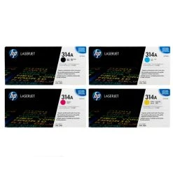 Discount ???? HP 314A SET | Q7560A, Q7561A, Q7562A, Q7563A | Original HP Toner Cartridge Set - Black, Cyan, Magenta, Yellow ⌛