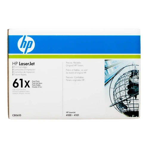 New ⭐ C8061D | HP 61XD | Original HP Toner Cartridges - Dual Pack - Black ???? 2 New ⭐ C8061D | HP 61XD | Original HP Toner Cartridges - Dual Pack - Black ???? - Image 2
