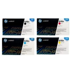 Budget ???? HP 646X 646A SET | CE264X, CF031A, CF032A, CF033A | Original HP Toner Cartridge - Black, Cyan, Yellow, Magenta ????