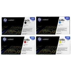 Hot Sale ???? HP 647A 648A SET | CE260A, CE261A, CE262A, CE263A | Original HP Toner Cartridges - Black, Cyan, Yellow, Magenta ????
