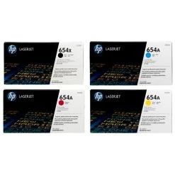 Hot Sale ???? HP 654X 654A SET | CF330X, CF331A, CF332A, CF333A | Original HP Toner Cartridge - Black, Cyan, Yellow, Magenta ????