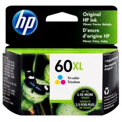 Best Pirce ???? CC644WN | HP 60XL | Original HP High-Yield Ink Cartridge - Tri-Color ????