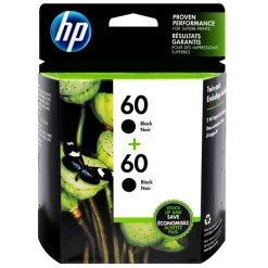 Best Pirce ???? CZ071FN | HP 60 | Original HP Dual Pack Ink Cartridges - Black ????